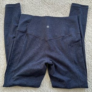Athleta Salutation Stash Tight Blue Heather M Tall